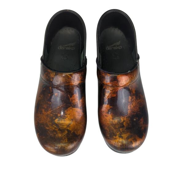 Dansko Pro Copper Brown Patent Leather Comfort Clogs 406290202 EU 38 Women's 8 - Picture 3 of 8